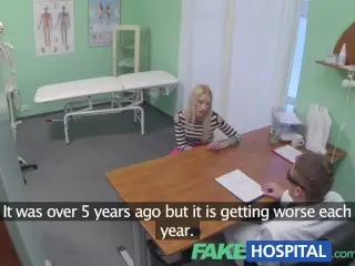 FakeHospital Horny Doctor gives Sexy Slim Blonde Multiple Orgasms