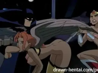 JUSTICE LEAGUE HENTAI - TWO CHICKS FOR BATMAN DICK