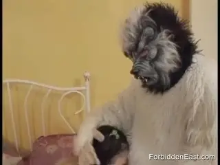 Pigtailed Japanese Teen Riding her Nightmare Creatures Cock