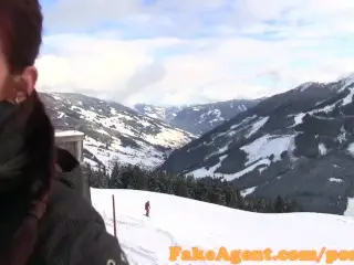 FakeAgent Sex Casting on a Skiing Holiday off Duty Agent
