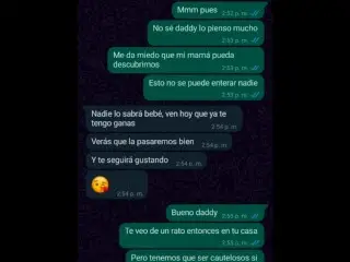 Conversación De WhatsApp Con Mi Padrastro Termina En Su Casa Follando🔥💦sexo Amateur 😈