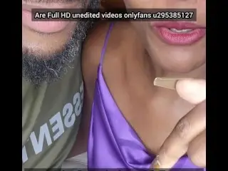 Black Couple Masturbating Cum Orgasm