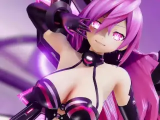 Hyperdimension Neptunia Iris Heart Hentai Undress Dancing Plutia Killer Lady MMD 3D Big Boobs