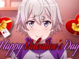 [ASMR] Femboy Spends Valentine's Day with you (he gives you Head Scratchies Too!)