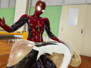 Spider Gwen BDSM Training Spanking Whipping Cum in Mouth - Spiderman Hentai Cartoon