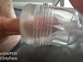 Closeup Fleshlight Creampie