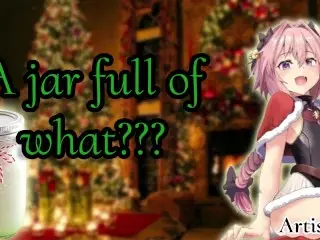 [ASMR] Femboy Boyfriend Spends Christmas with you & gives you something White, Thick, and Creamy