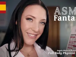 ASMR Fantasy - Full Body Physical Exam with Doctor Angela White! (Spanish Subtitles) - POV