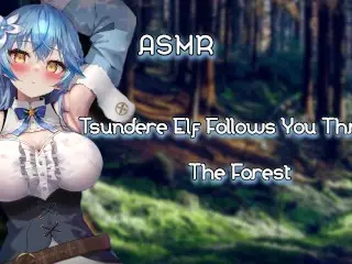 [EroticRoleplay] Tsundere Elf follows you through the Forest