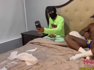 Stepmom Caught Stepson and Friends Playing with a Warrior Toy and then Fucks Them. HoneyPlayBox