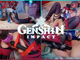 4K Genshin: Ganyu Bondage Fucked in Ass