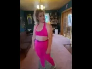 Stepson Spies on Stepmom doing Yoga