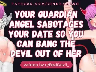 Banging your Guardian Angel and Devil | ASMR Erotic Audio Roleplay | Blowjob Deepthroat