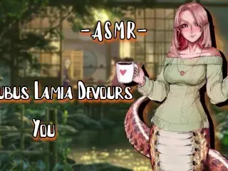 ASMR| [EroticRP] Succubus Lamia Devours you [Binaural/F4M] [EarEatting] [milf]