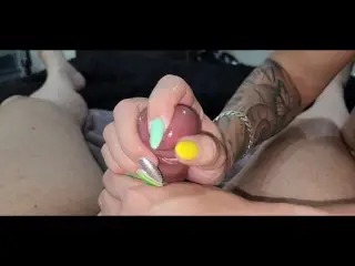 Cum Blocking Hand Job🌶💦🌶💦🌶💦ruined Orgasm.....huge Load