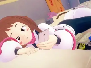 OCHACO URARAKA MY HERO ACADEMIA IN THE NIGHT TURNS INTO a CREAMPIE LATE AT NIGHT - HENTAI 3D + POV