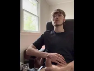 Cumming on my Break from Work