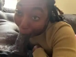 Big Fat Black Nigga Making me his Lily Throat Goat for the Day Str8rich Bbczilla