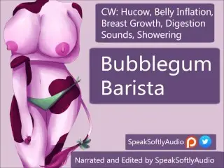 Hucow Drinks a Massive Amount of Thick Syrup to make Bubblegum Milk F/A