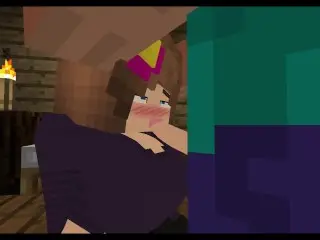 Getting a Blowjob from Ellie and Eating Jenny's Ass - Minecraft Mod