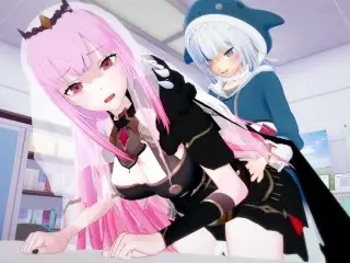 【GAWR GURA】【FUTANARI 3D】【MORI CALLIOPE】【HOLOLIVE-EN／VTUBER】