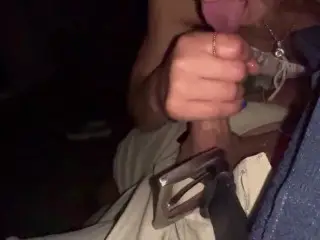 Didn’t Wear a Bra out to Dinner made his Dick Hard which makes me Suck it until I get his Cum