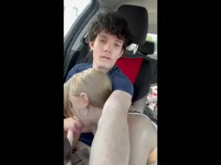 Sucking Stepbrothers Dick for a Ride