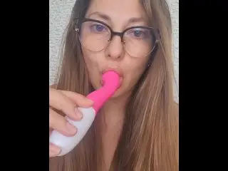 Pink Dildo Orgasm