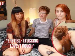 Ersties - Sexy Lesbian 3Way with a Strap on