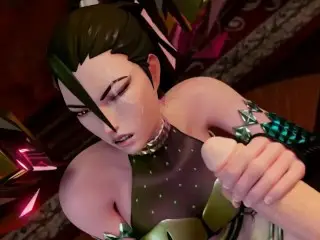 LOL Hentai Kaisa KDA Full Animation Threesome Hard Sex 3D Porn Dark Green Hair Color Edit Smixix