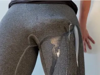 Hands Free Cumshot in Tight Leggings | Anal Plug | Huge Cumshot | Hands Free Cum