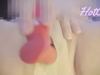 Sucking Toy State in and out of Masturbation and Convulsion, Pink that can see the whole Contents