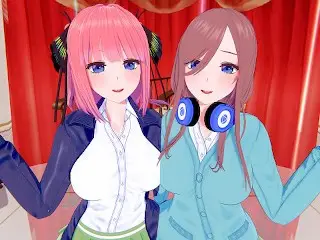 【KKS／MMD】【「Girls」【MARiA[ﾒｲﾘｱ]×Easy Pop】】 中野二乃 中野三玖【五等分の花嫁 】