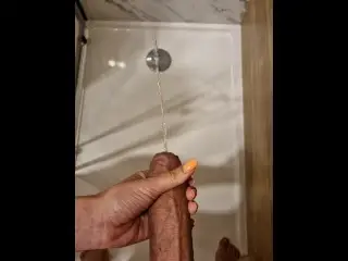 I Massage this Guys Cock while Pissing
