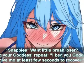 Aqua Converts you to Worship one True Goddess Hentai JOI (Femdom/Humiliation Degradation Breathplay)