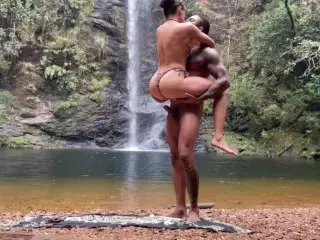 Outdoor Sex at the Waterfall