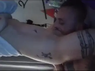 Riding Daddy’s Face for Morning Wake up