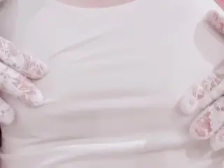 When I Masturbated my Nipple while Wearing a Shirt without a Bra, the Nipple Looked Flickering.