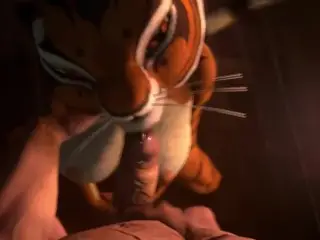 Tiger from Kung Fuu PAnda Love Hard Anal in 4k UHD