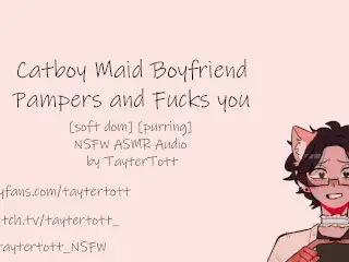 Catboy Maid BF Pampers & Fucks you NSFW ASMR Audio Soft Dompurring #NNN Day 1