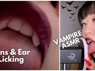 ASMR - Hot Asian Vampire Licks and Licks you WET