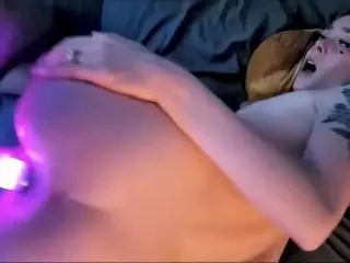 Barely Legal Deep Dicking with Light up Butt Plug and Big Rave Cock