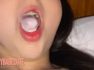POV - STEPDAUGHTER WITH HER PINK AND DIRTY PUSSY