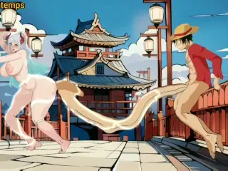 Luffy Fucks Yamato one Piece Hentai