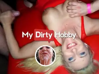 MyDirtyHobby - Intense Gangbang for Busty Blonde
