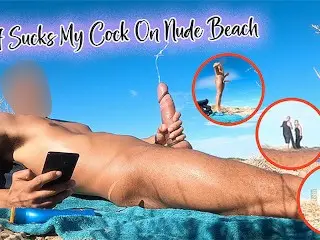 MILF Sucks my Cock on Nude Beach