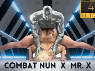 Combat Nun Fucked by Mr. X in Laboratory.