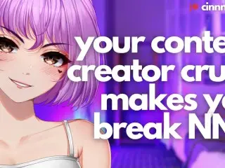 Your Content Creator Crush makes you Break NNN on a Call | ASMR Erotic Audio Roleplay | JOI