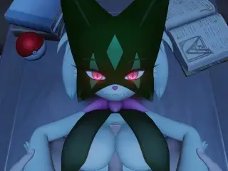 Pokemon Meowscarada Titfuck Huge Boobs Titjob