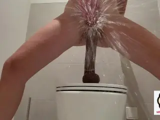 Explosion Squirt after Toilet BBC Ride